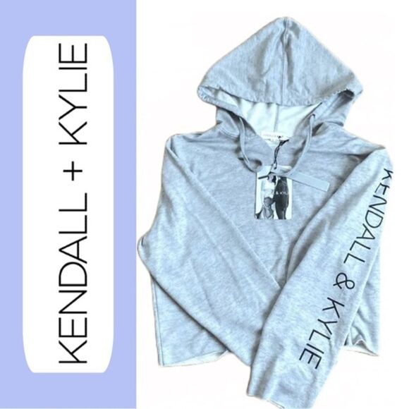 Kendall & Kylie Cropped Hoodie NWT - Picture 1 of 3